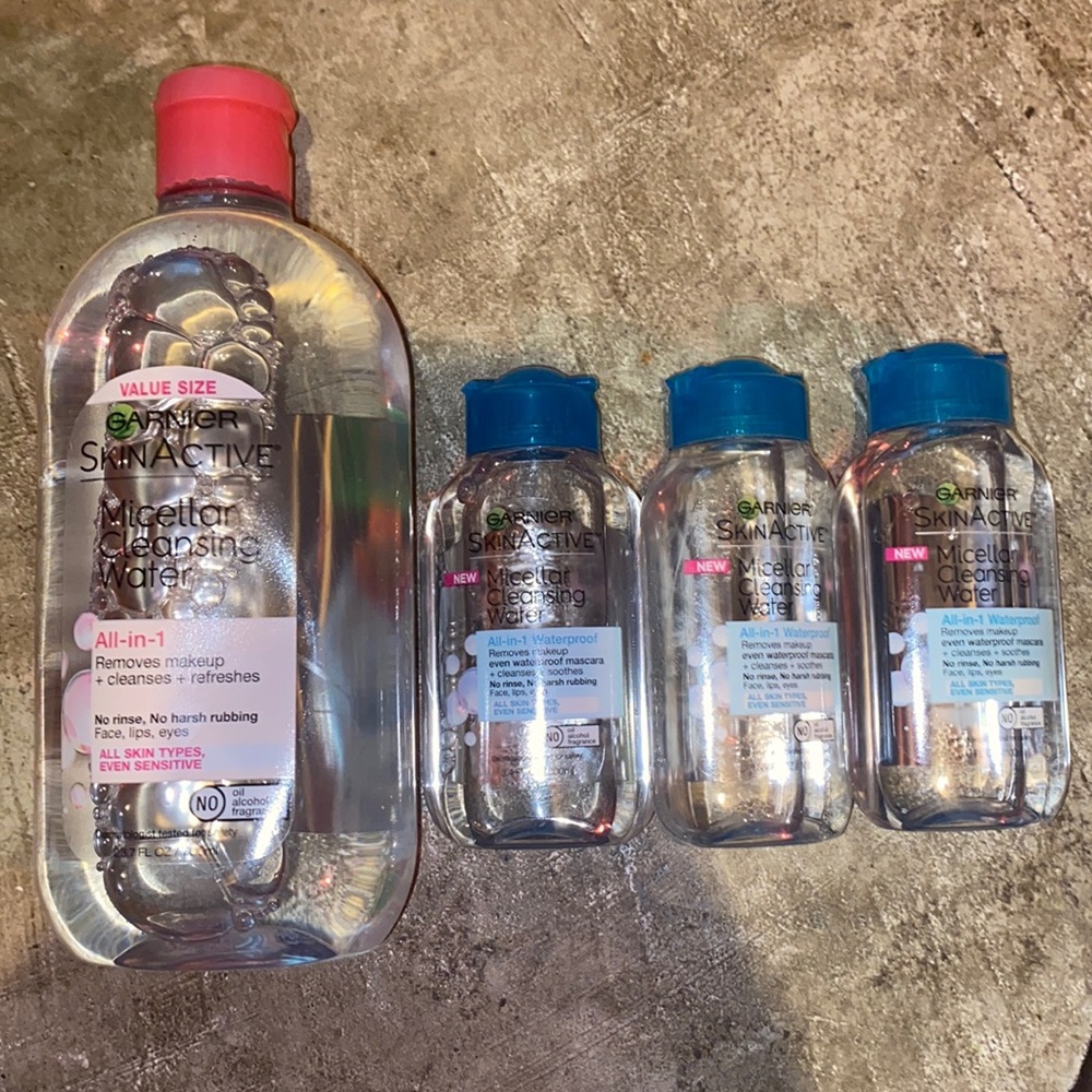 Lot of 4 Garnier Michelle’s cleansing water